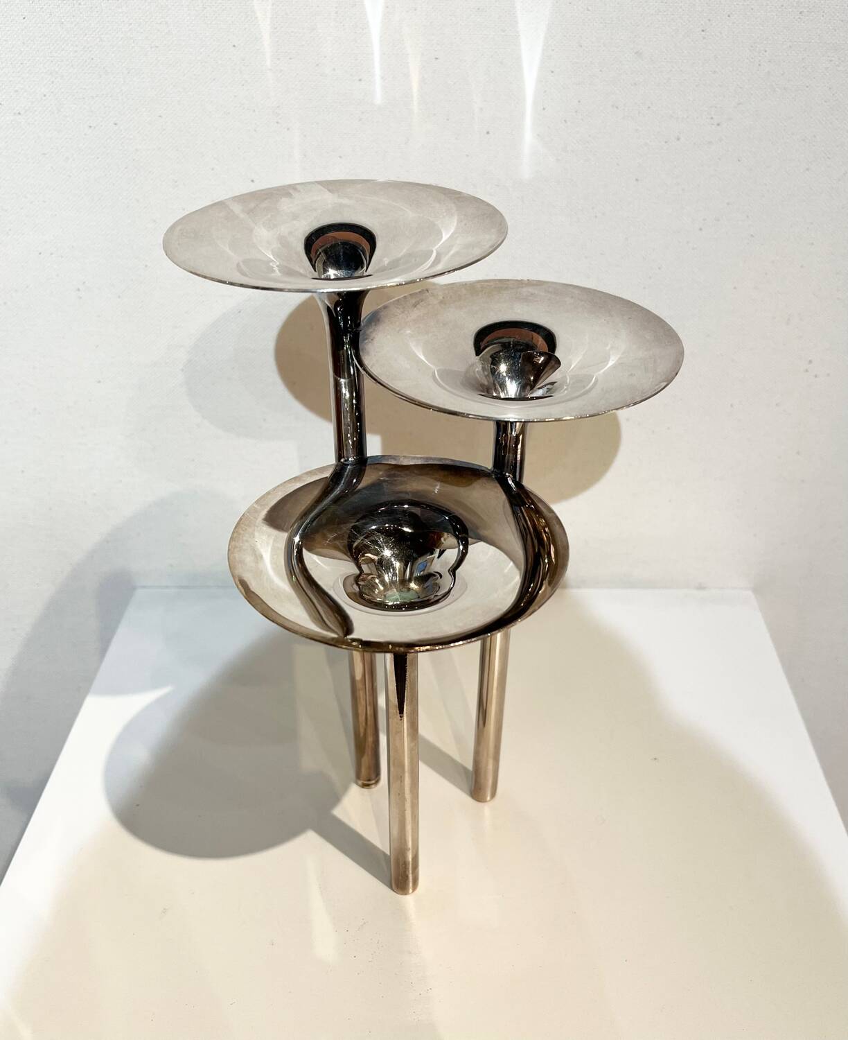 Lino Sabattini, “concerto di trombe” candle holder
