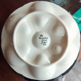 8 assiettes à huîtres HB Quimper