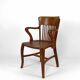 American oak office armchair, USA, circa 1900