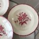 set of 6 hollow plates Longchamp pinks 30-40s