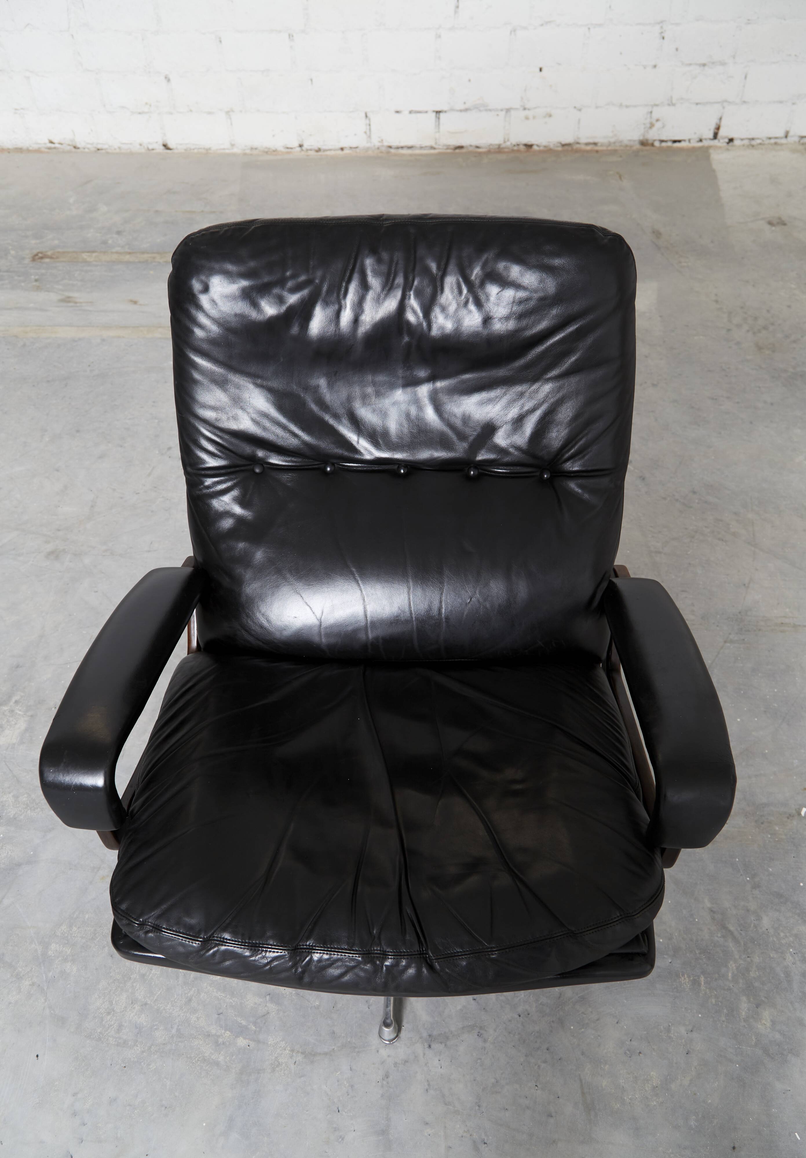 Vintage Lounge Chair & Ottoman by André Vandenbeuck for Strässle