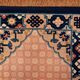 Antique 1930s Chinese Art Deco rug 64cm x 123cm - 1C1261
