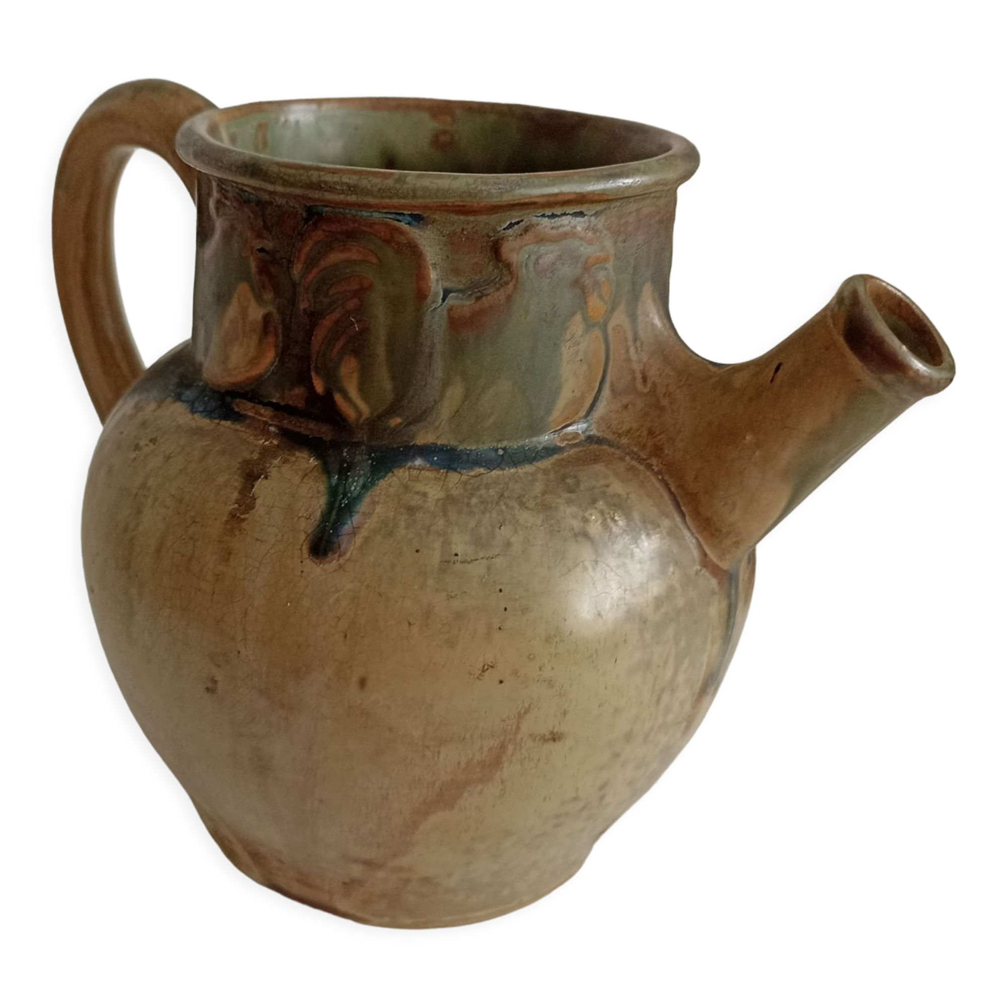 Pitcher roosters Denbac Art Deco