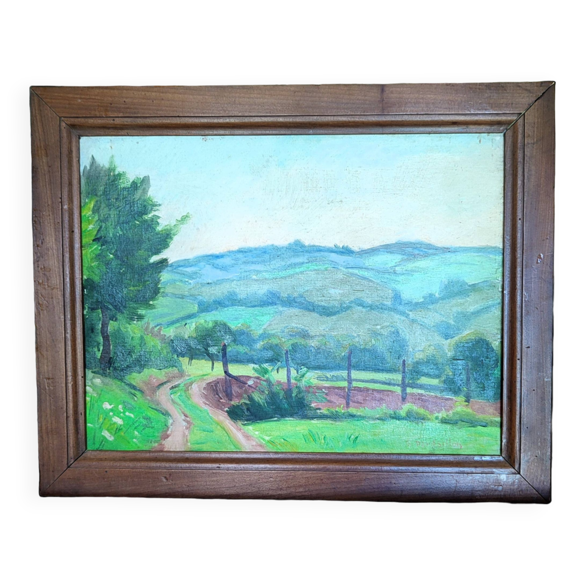 Landscape of limousin by gaston dardaillon (19th-20th century)