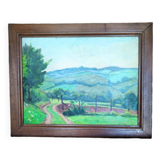 Landscape of limousin by gaston dardaillon (19th-20th century)