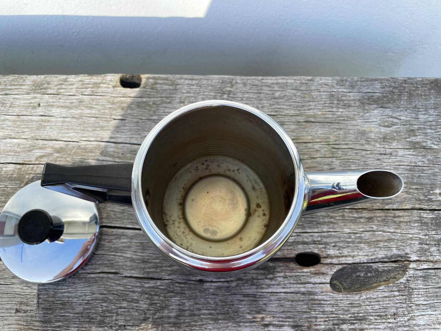 1970s stainless steel teapot