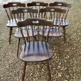 6 Windsor chairs