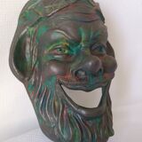Vintage Socrates terracotta mask