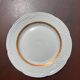 Set of 6 dessert plates in Berry porcelain – White and gold