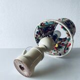 Lampe en bois tourné et perles