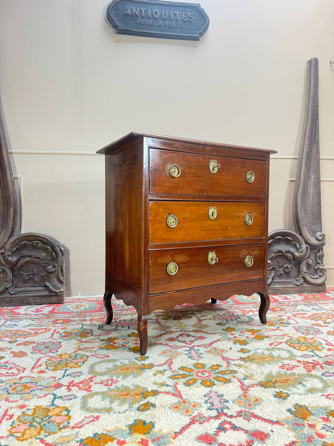 Louis XV Mahogany Chest of Drawers, 18th Century