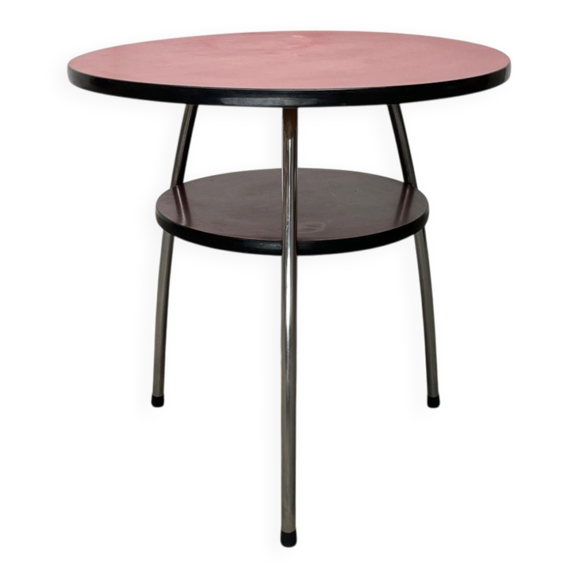 Mid-century German tubular steel table by Mauser Werke Waldeck.