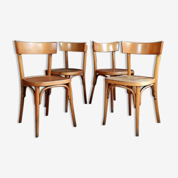 Set de 4 chaises bistrot années 50/60