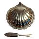 silver shell butter dish