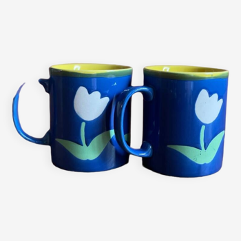 Duo de mugs tulipes