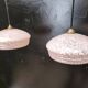 Paire de suspensions en opaline