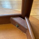 Danish round teak table from the 60s