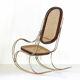 Chaise à bascule vintage des années 1970