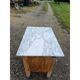 Wood and marble kitchen chopping board