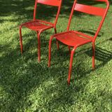 Pair of Tolix T1 chairs