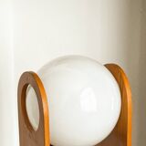 Vintage pine side lamp