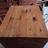 Old craft cabinet with drawers - in oak with blue bakelite front