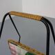 Magazine rack in filigree rattan and steel, 1960s