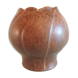 Tulip vase in brown ceramic by Steuler Keramik /vintage 60s-70s