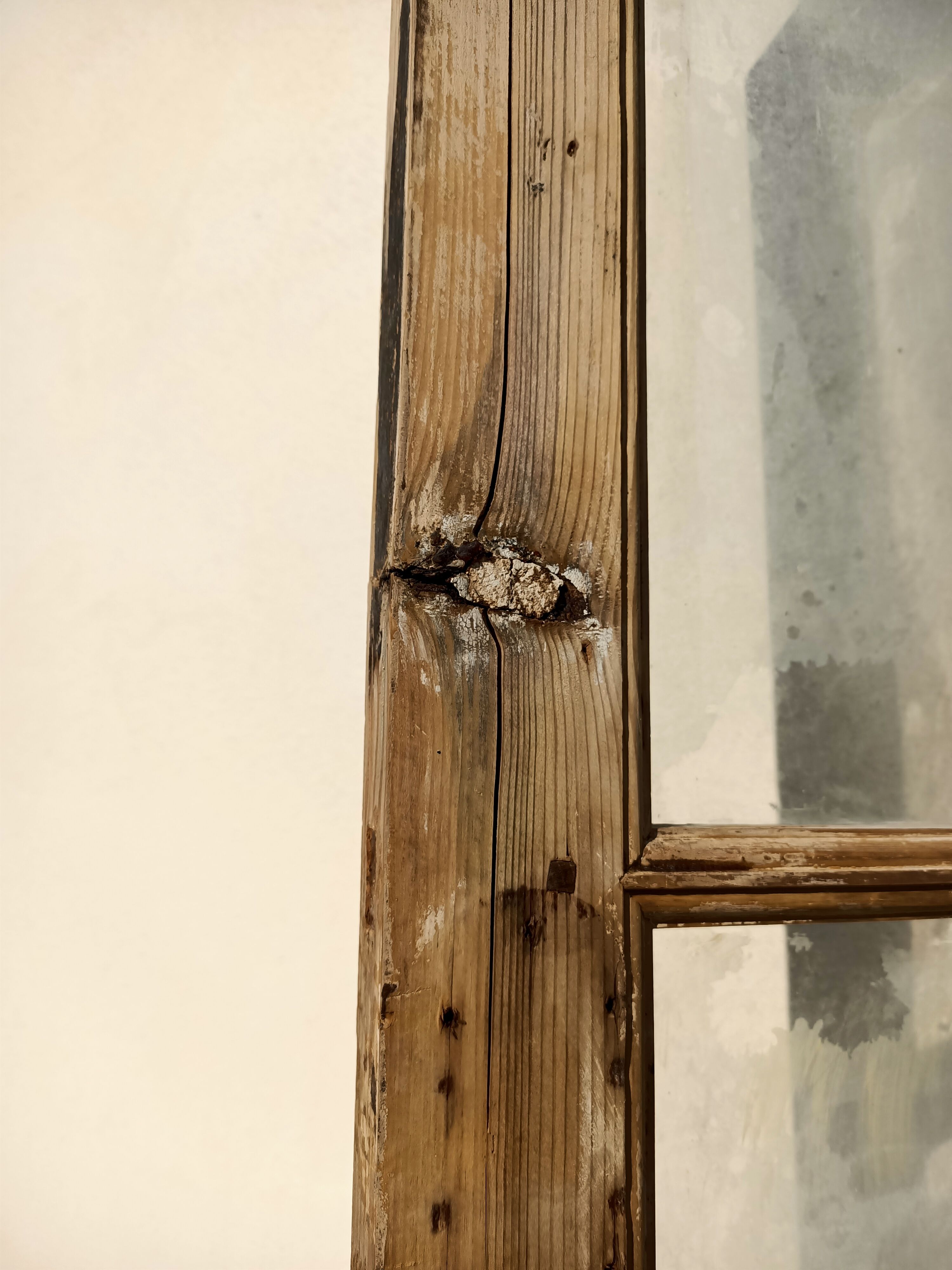 Porte ancienne 6 carreaux 86x243
