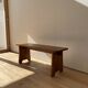 Banc en orme massif