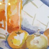 Still life in watercolor
