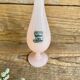 Vase en opaline rose florentin