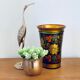 Khokhloma painted Russian wooden vase