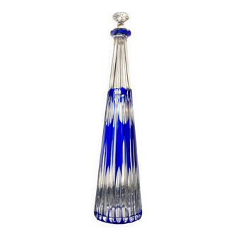 Wine carafe Saint Louis Overlay-blue