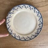 Gien porcelain plates, Terre de Fer, Montigny series