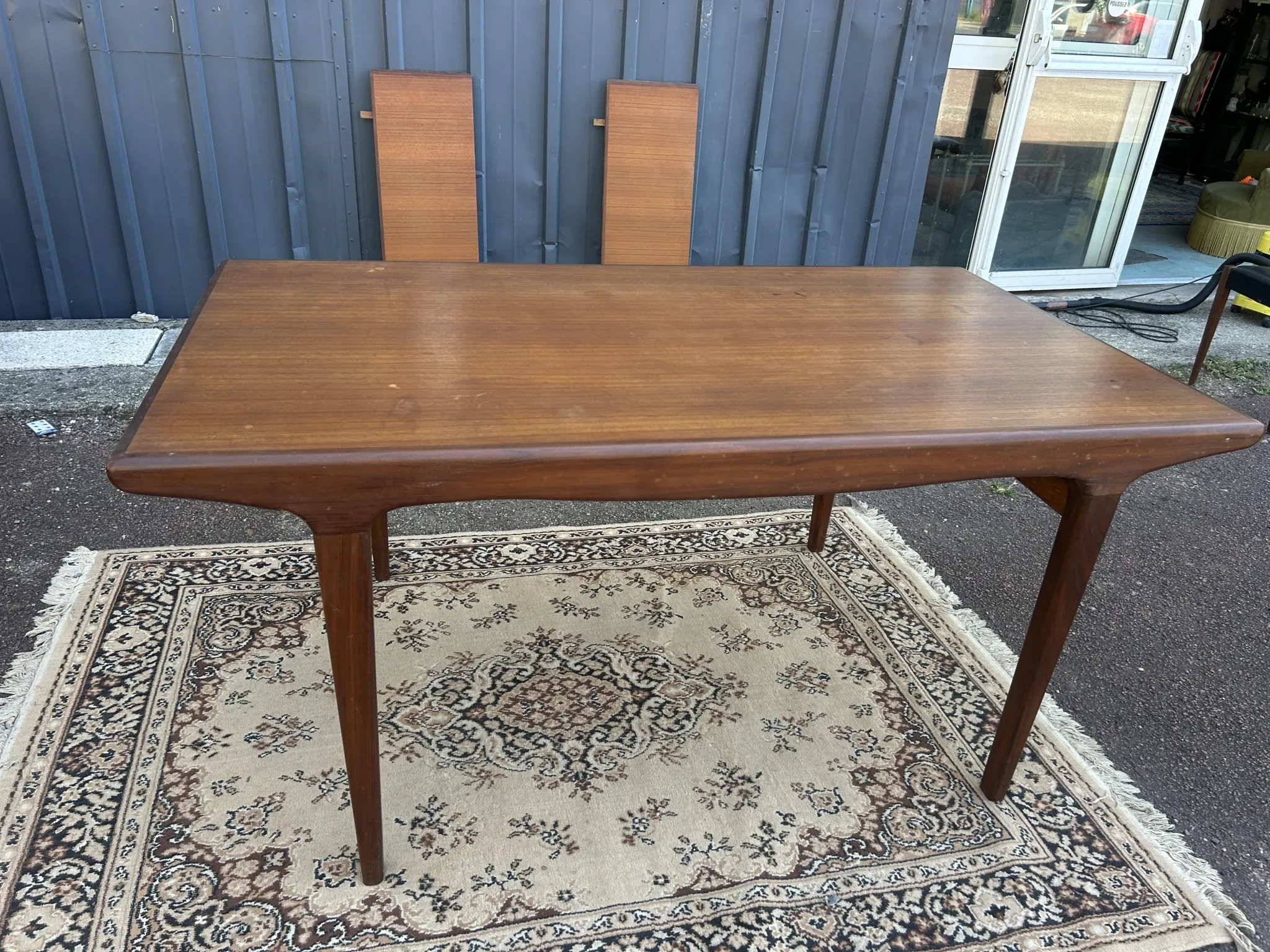 Table rectangulaire, extensible de Style Scandinave en teck