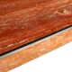 Willy Rizzo. Large table in orange-red travertine. 1970s.