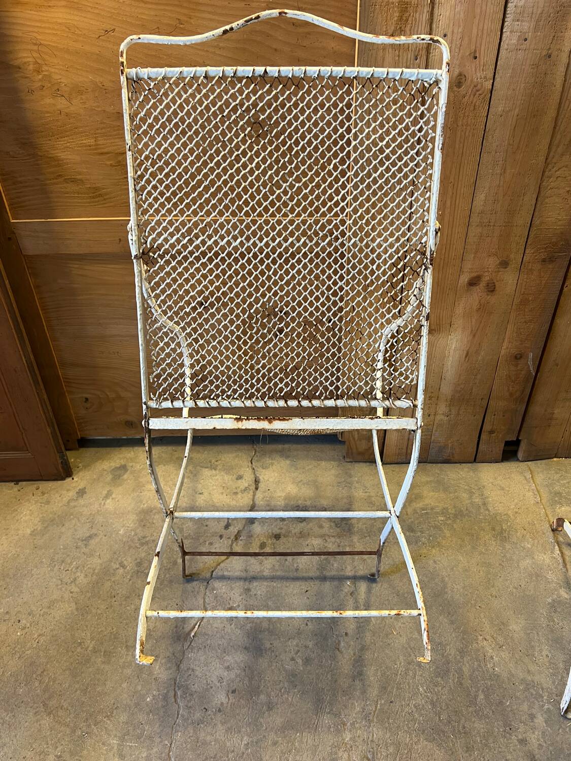 19th century garden armchairs
