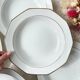 7 Winterling Marktleuthen Bavaria porcelain soup plates in white and gold