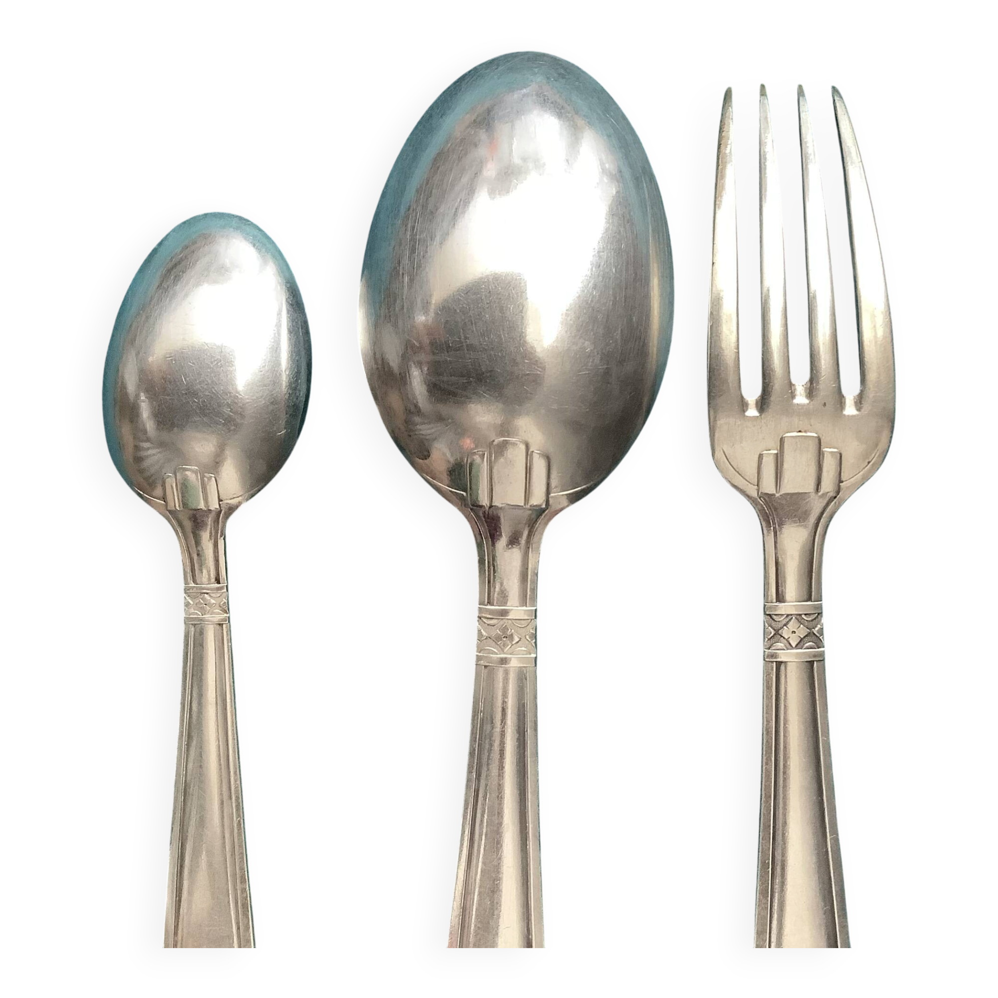 Art Deco Baptism Set Metal + Stamps