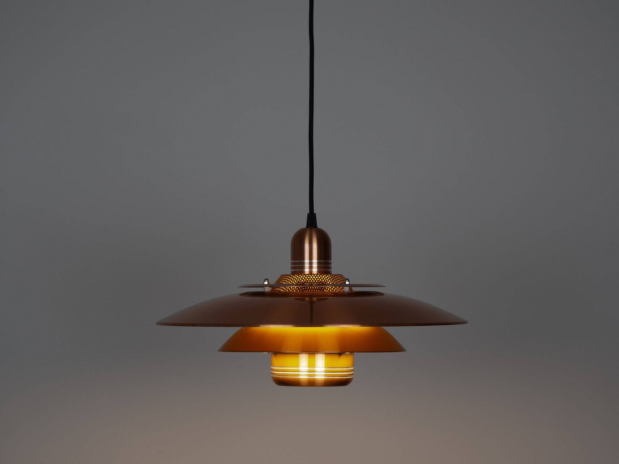 Danish vintage pendant lamp Jeka by Kurt Wiborg, 1980s