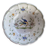 Decorative salad bowl in Moustiers earthenware