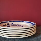 Blue flower plates Badonviller