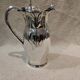 Silver metal jug in Art Nouveau style by the silversmith Gallia, height 26.2 cm.