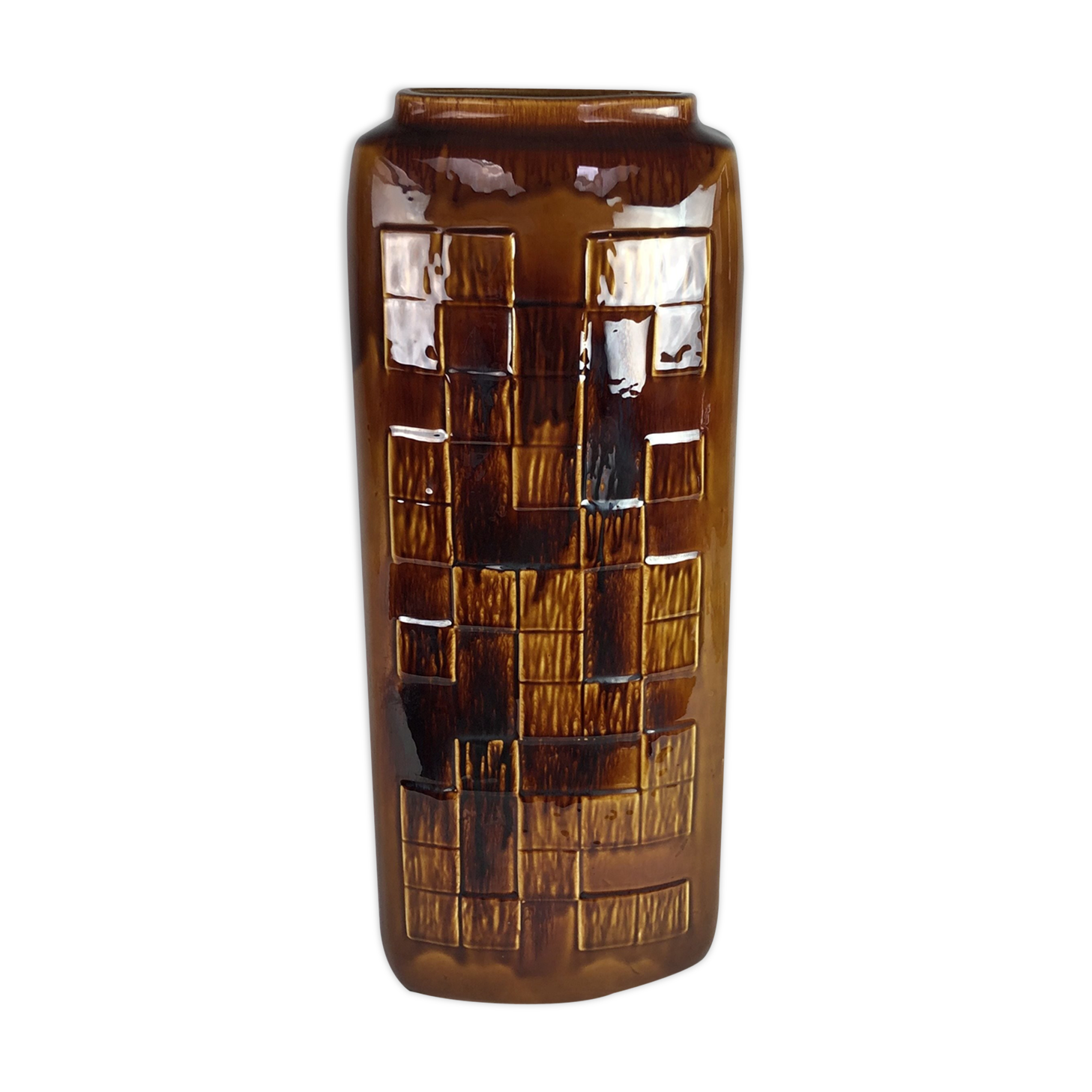 Vase de plancher vintage lourd, 1960 Selency