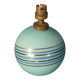 Blue opaline Art Deco lamp base