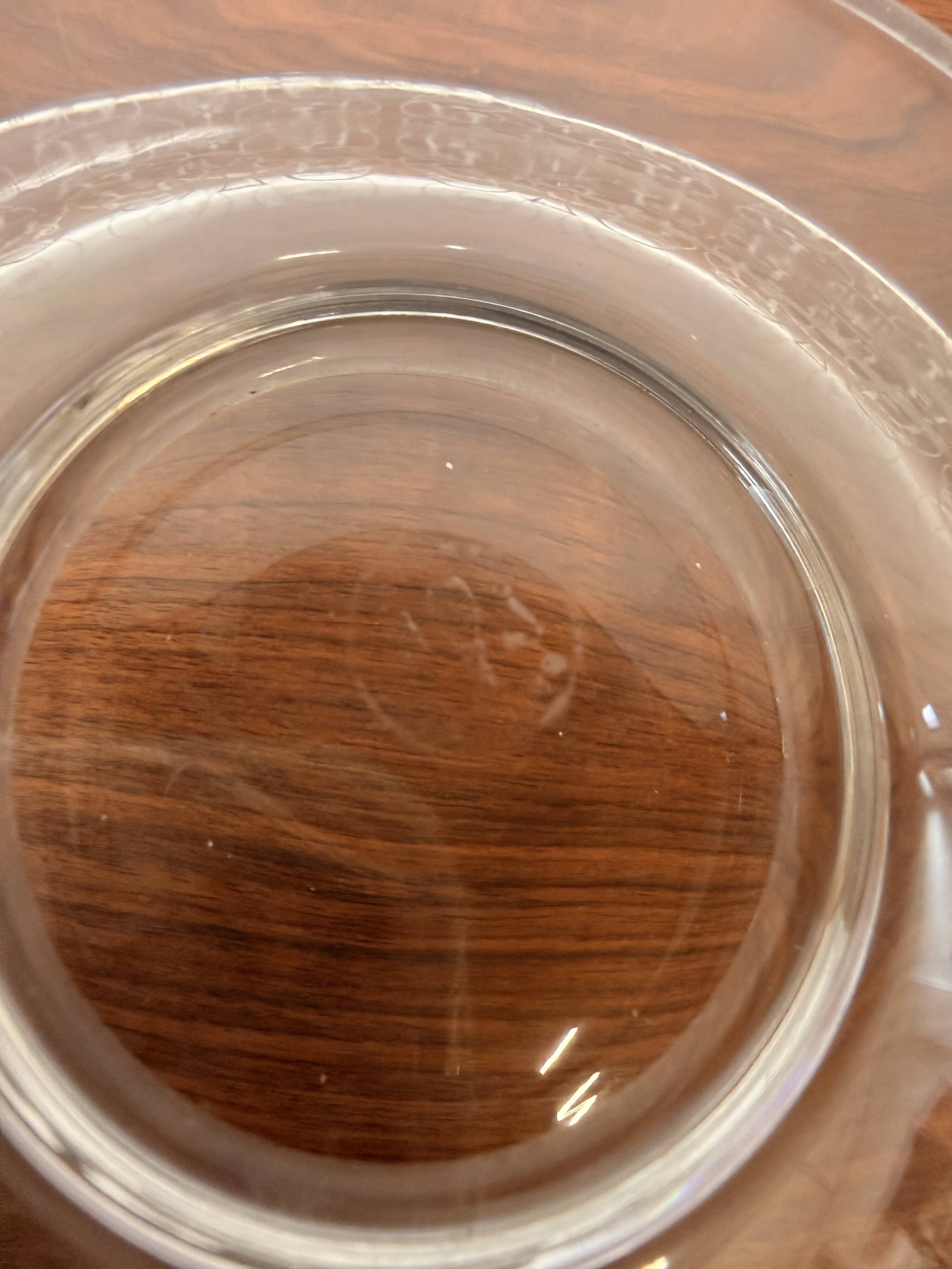 Baccarat footed bowl model Michelangelo – Antique engraved crystal