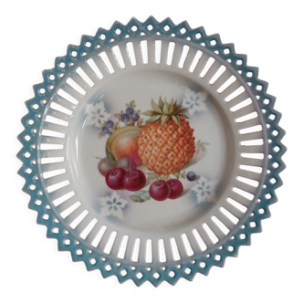 Dish with fruit patterns