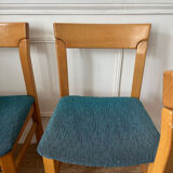 6 solid elm chairs from the 1970s