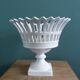 Malicorne Bourg-Joly openwork fruit bowl signed Moreau